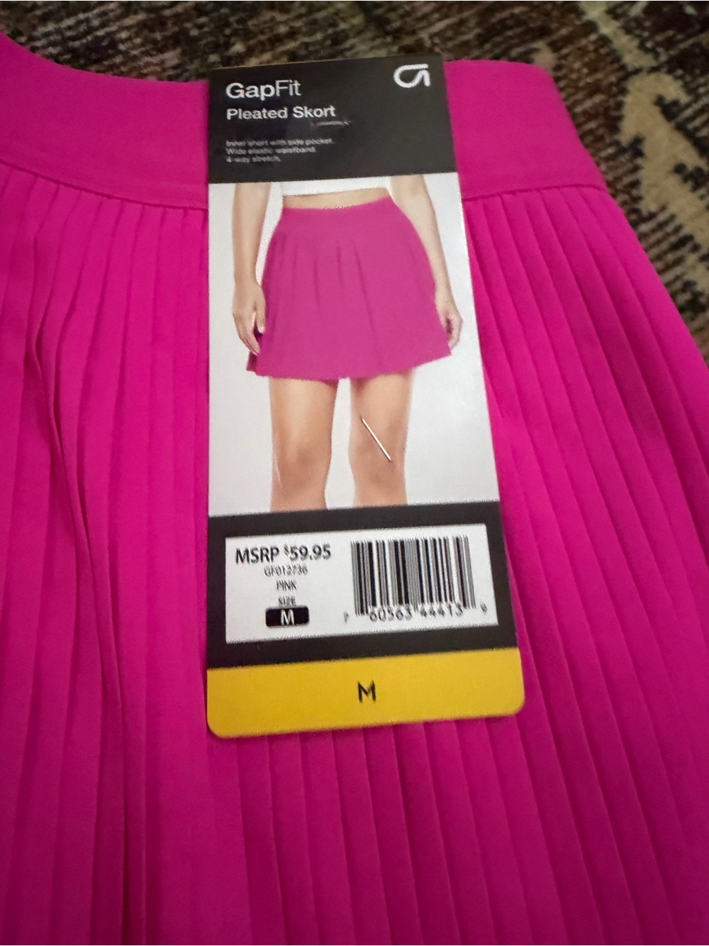GAP Fit Pleated Skort - Bright Pink size M